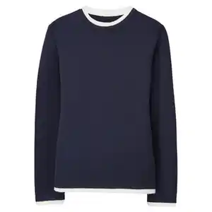 UP2FASHION WOMEN Damen 2-in-1-Pullover, Marine, S 36/38