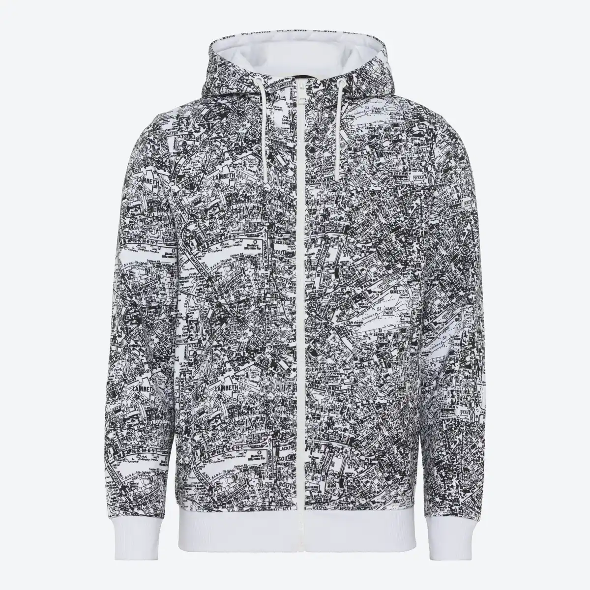 Bild 3 von Herren-Hoodie-Jacke mit Tunnelzug