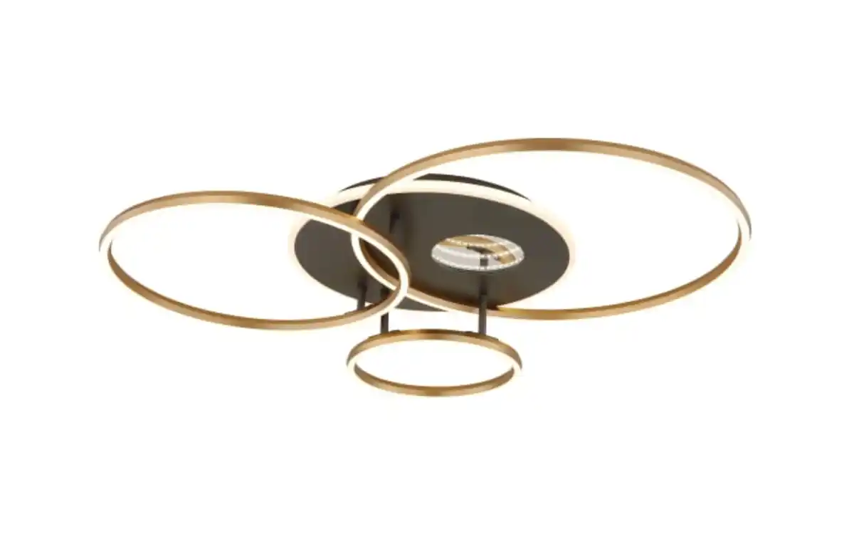 Bild 2 von LED-Deckenleuchte Invertina, goldfarbig, inkl. Fernbedienung