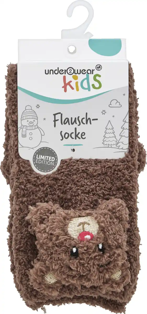 Bild 1 von under2wear kids Flauschsocke Bär Gr. 27/30