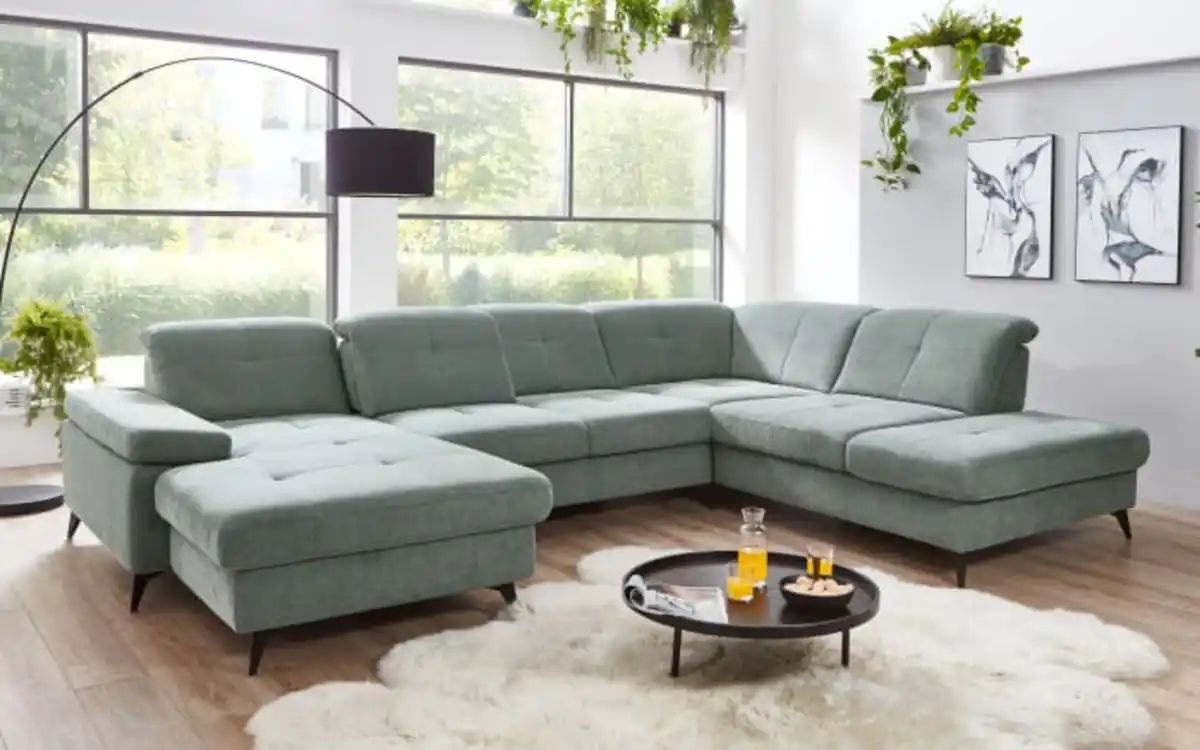 Bild 2 von Wohnlandschaft MP-IN24022, stahlfarbig, inkl. Sitztiefenverstellung