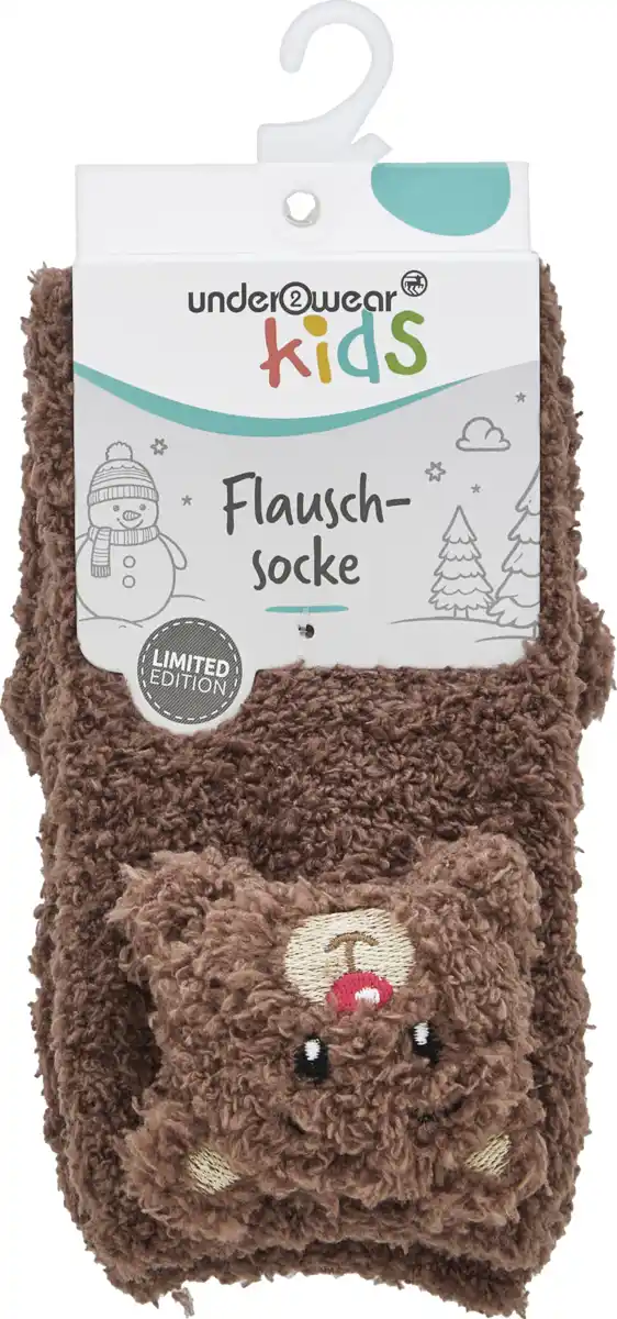 Bild 1 von under2wear kids Flauschsocke Bär Gr. 31/35
