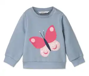 Kinder-Sweatshirt mit angerauter Innenseite, Schmetterling