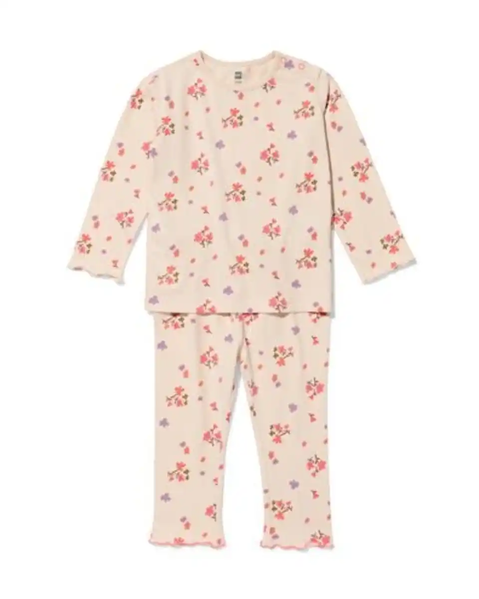 Bild 1 von Babyschlafanzug mit Blumen rosa