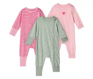3 Baby-Schlafanzüge, Herzen