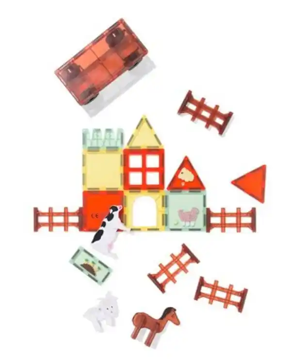 Bild 2 von Magnetische Baufliesen Bauernhof, 20-teilig