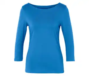 Shirt mit 3/4-Arm, blau