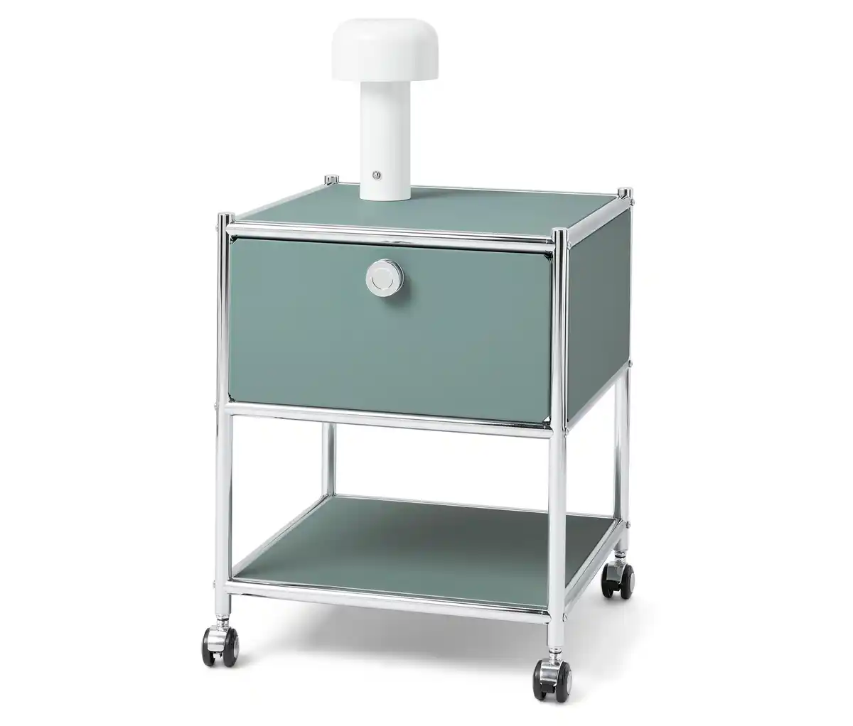 Bild 1 von Beistelltisch Metall »CN3« mit 1 Schublade, salbei