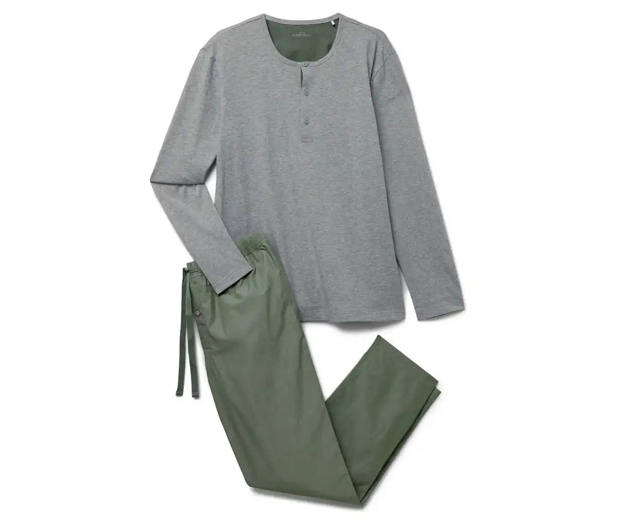 Bild 1 von Pyjama-Set mit gewebter Hose