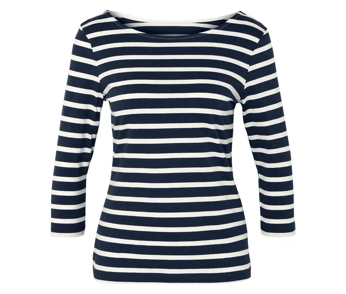 Bild 1 von Shirt mit 3/4-Arm, dunkelblau gestreift