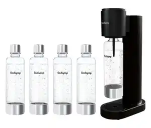 Sodapop Wassersprudler Cooper Pro, inkl. 5 Flaschen, schwarz