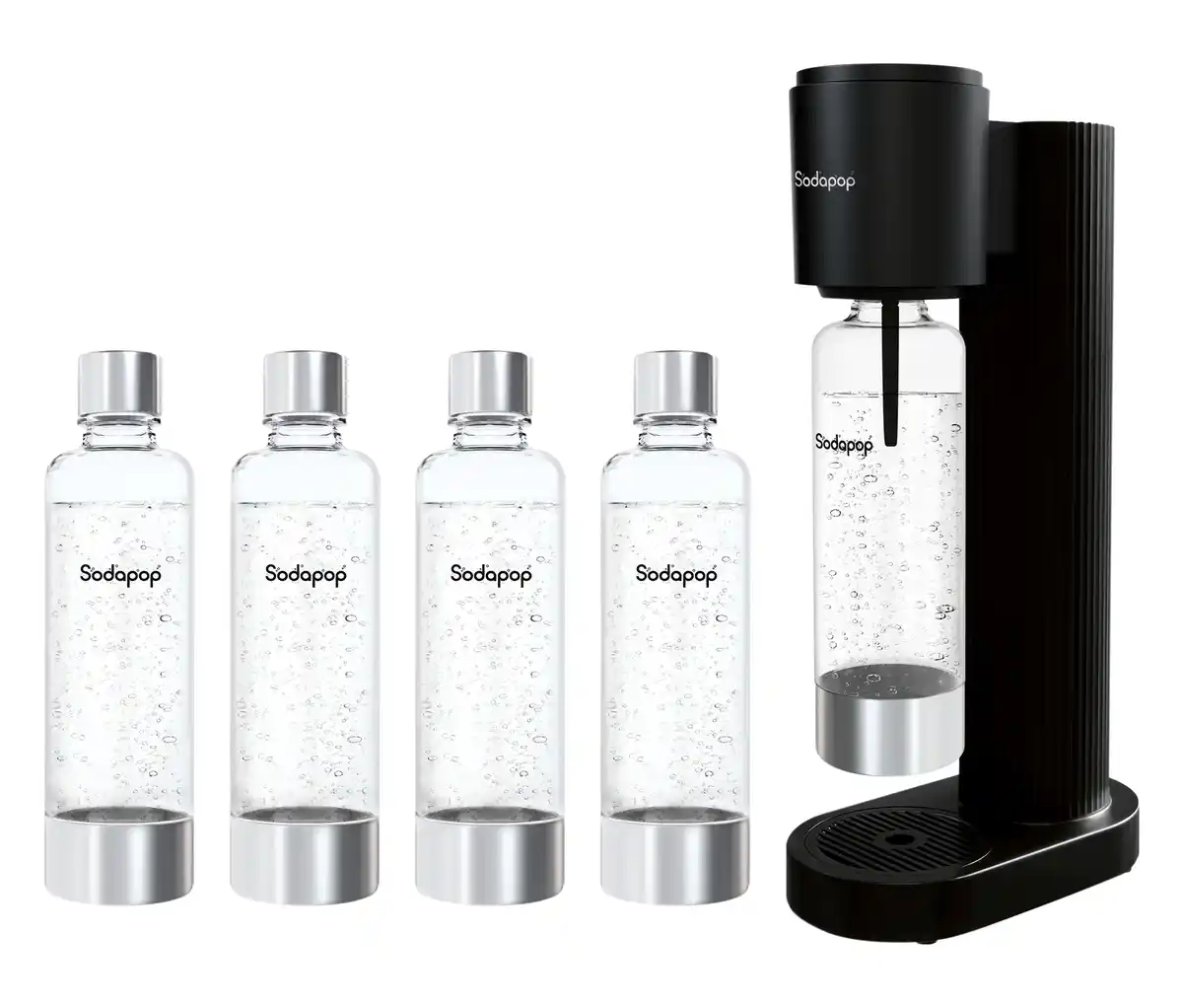 Bild 1 von Sodapop Wassersprudler Cooper Pro, inkl. 5 Flaschen, schwarz