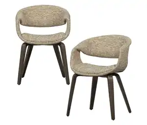 WOOOD Esszimmerstuhl mit Holzfuß »Yossi«, 2er-Set, sand