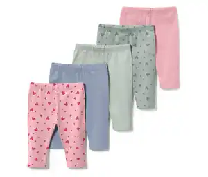 5 Kinder-Leggings in 3/4-Länge