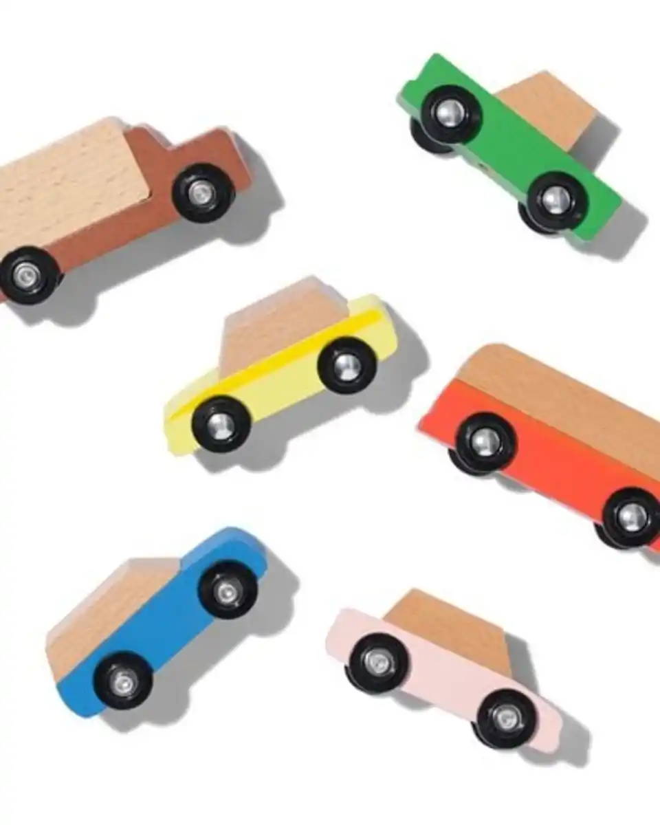 Bild 2 von Holzauto-Set – 6 Stück