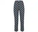 Bild 1 von Stretchhose, dunkelblau mit weißem Alloverprint