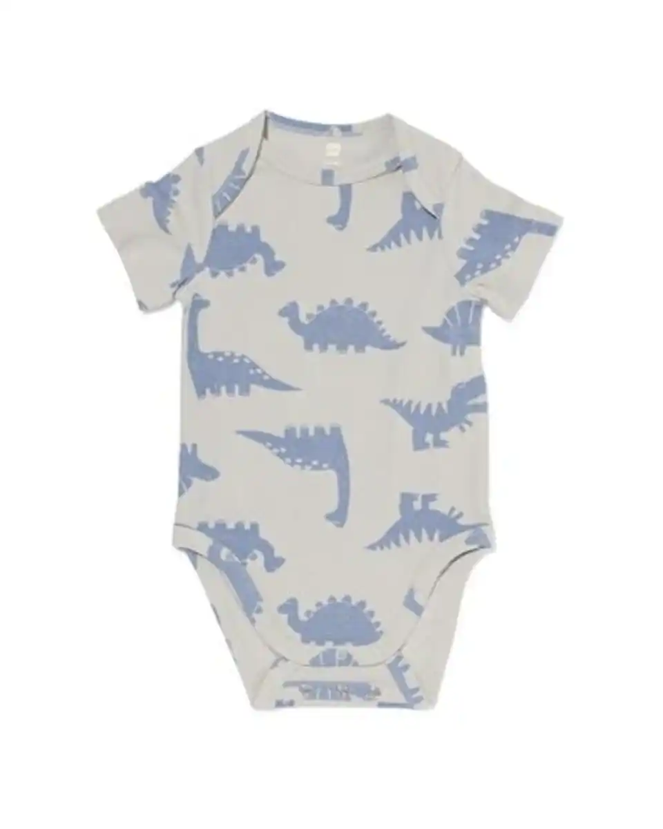 Bild 1 von Mitwachsender Baby-Strampler mit Dinos blau