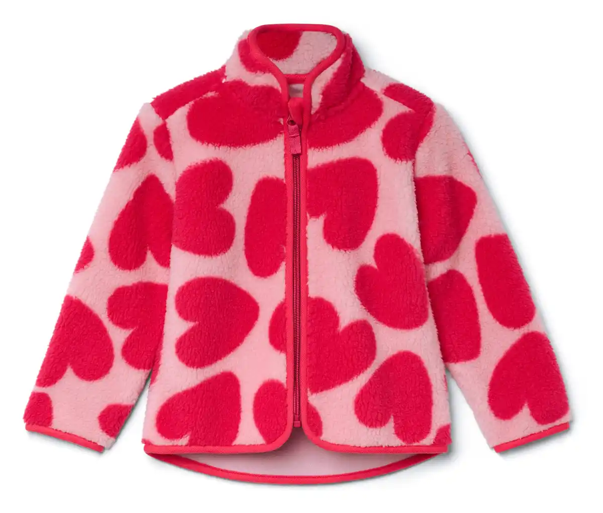 Bild 1 von Kinder-Teddyjacke, mit Herzen-Dessin