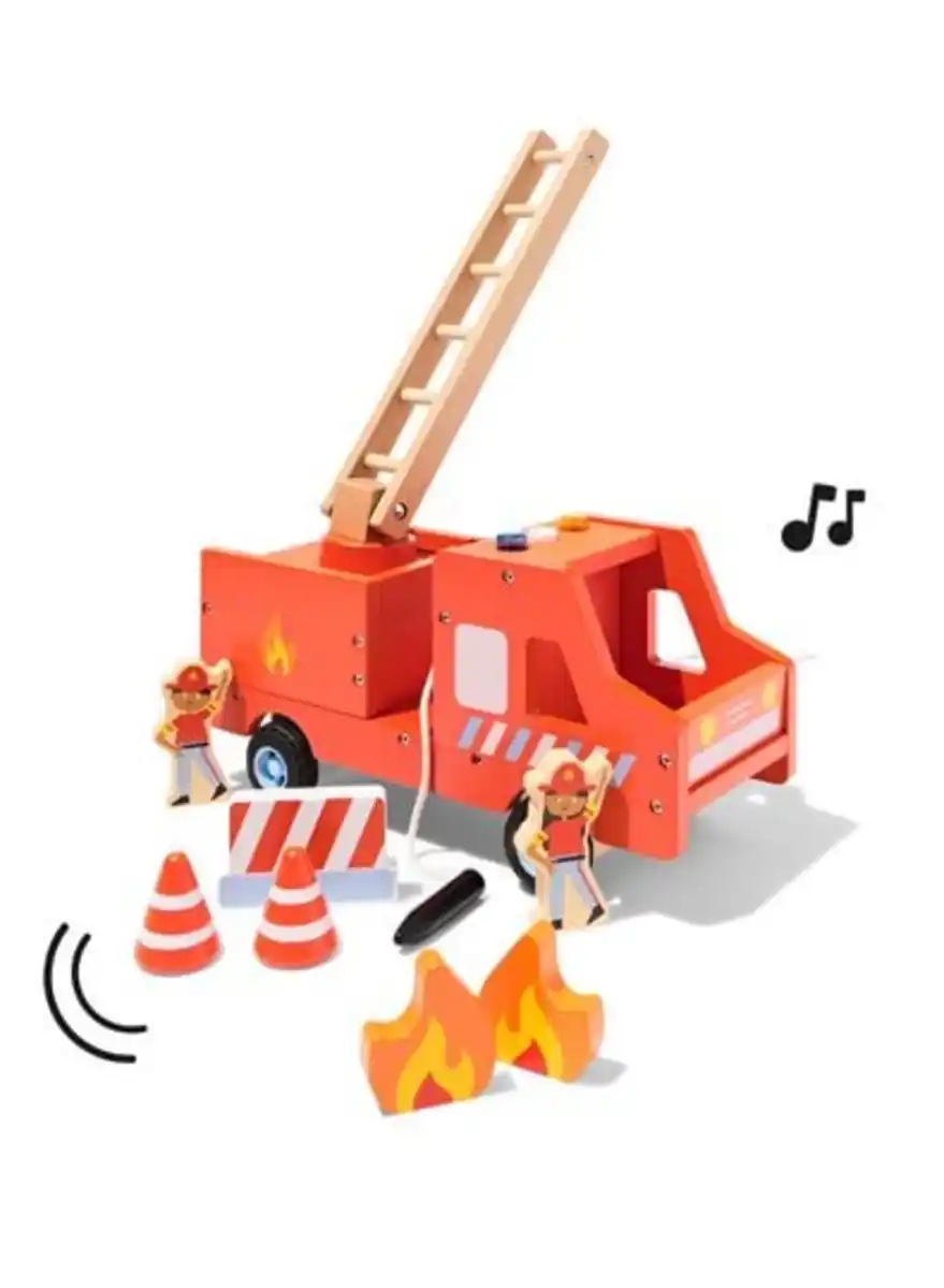 Bild 1 von Feuerwehrauto 27 × 16 × 13 cm, Holz
