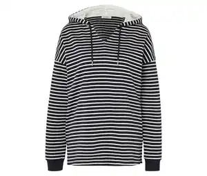 Hoodie, dunkelblau gestreift