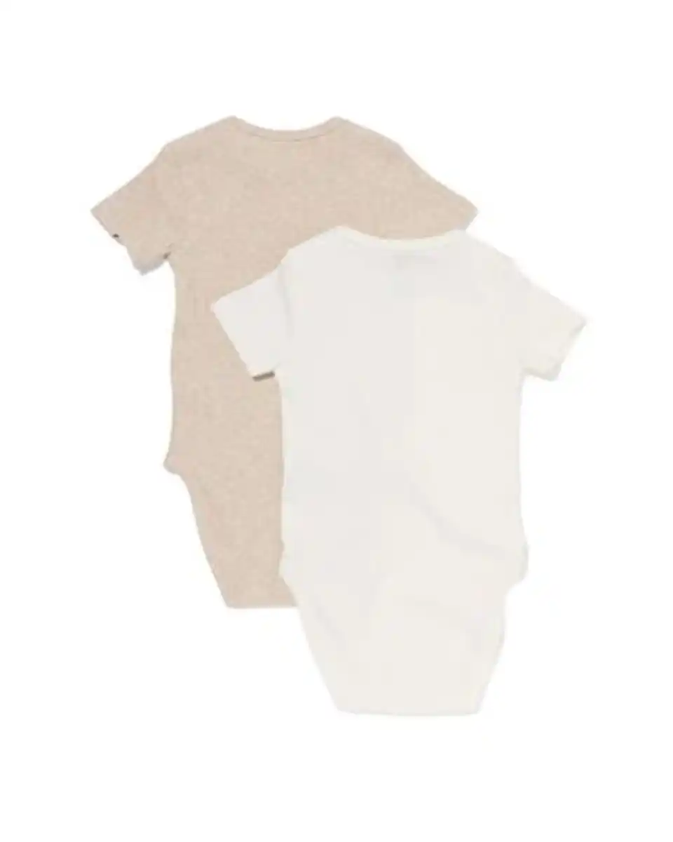 Bild 3 von Mitwachsender Baby-Strampler LENZING™ ECOVERO™, gerippt – 2 Stück naturfarben