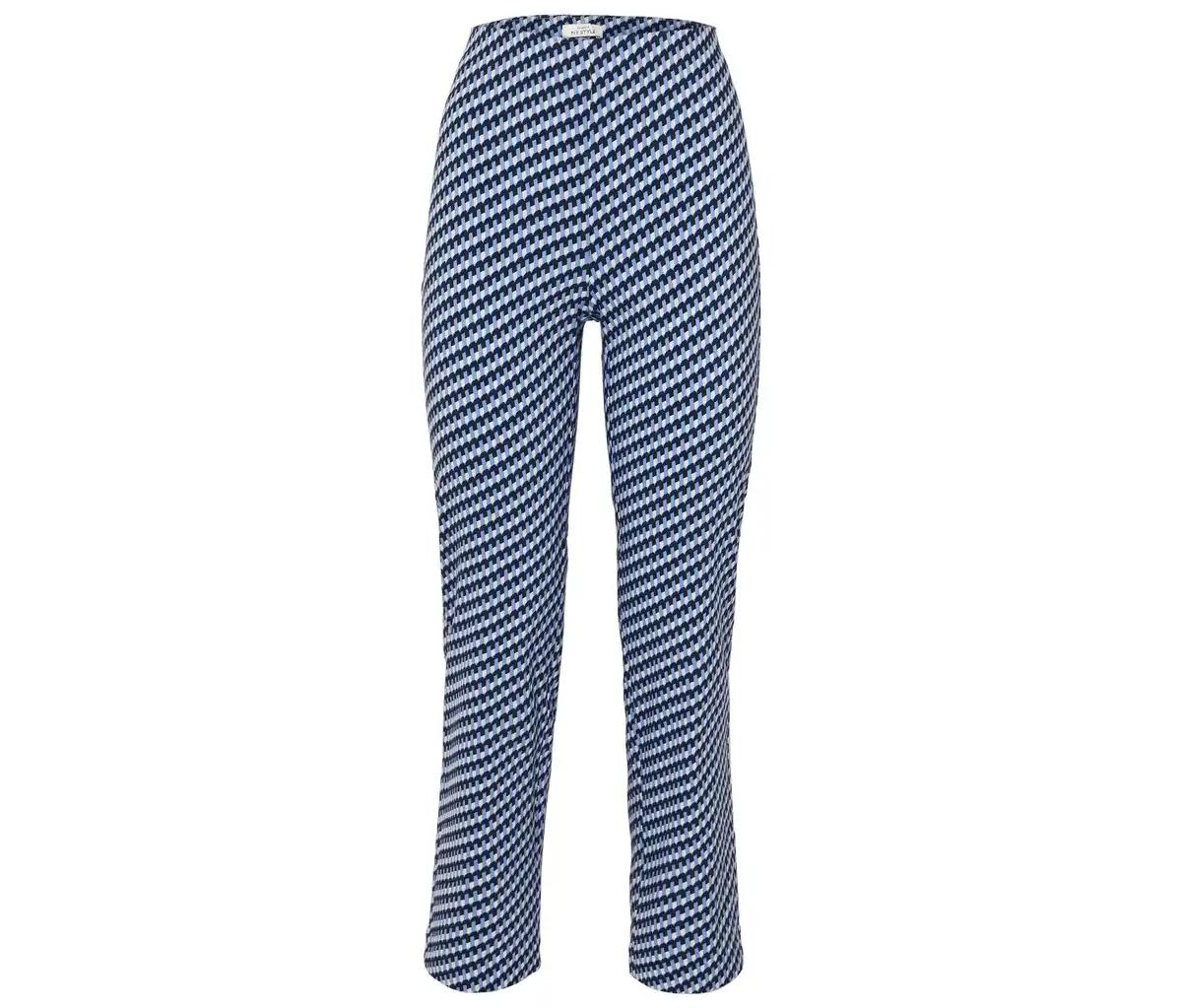 Bild 1 von Stretchhose, blau-weißer Alloverprint