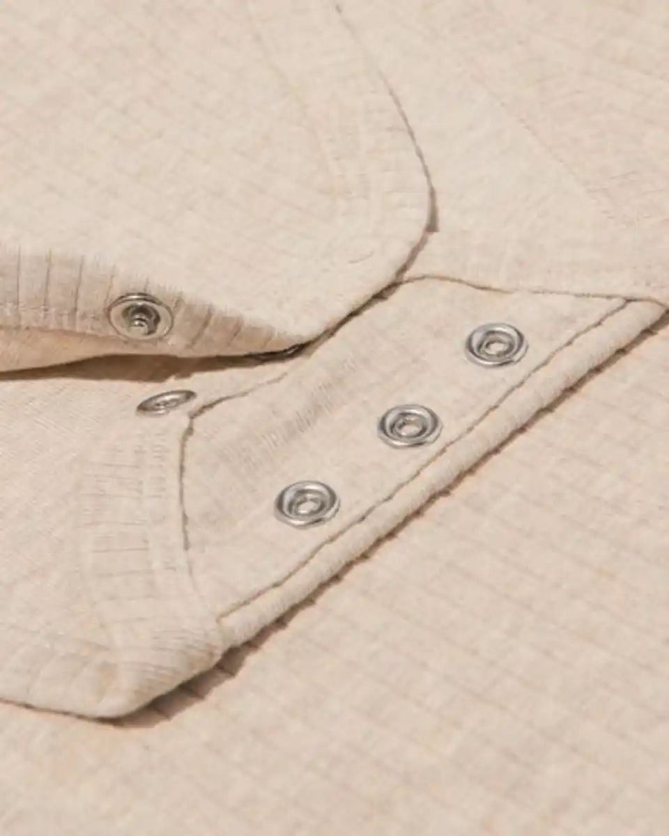 Bild 2 von Mitwachsender Baby-Strampler LENZING™ ECOVERO™, gerippt – 2 Stück naturfarben