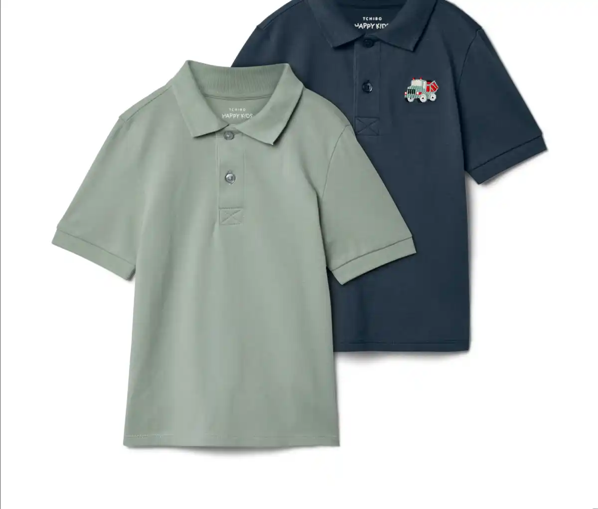Bild 1 von 2 Kinder-Poloshirts aus Baumwoll-Piqué
