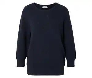Pullover aus Strukturstrick, dunkelblau