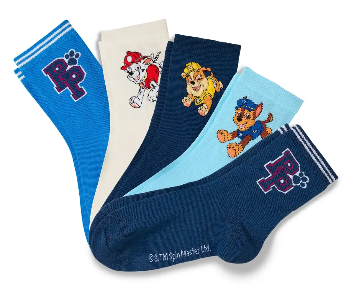 Bild 1 von 5 Paar Kinder-Socken »Paw Patrol«, blau