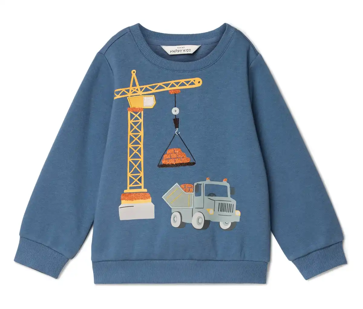 Bild 1 von Kinder-Sweatshirt mit angerauter Innenseite, Kran
