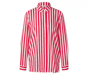 Gestreifte Bluse, rot