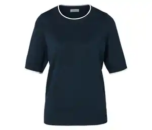 Feinstrickpullover, dunkelblau