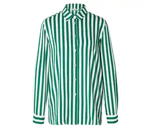 Gestreifte Bluse, grün