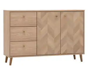 Sideboard »Visby«, Eichen-Fischgräten-Dekor