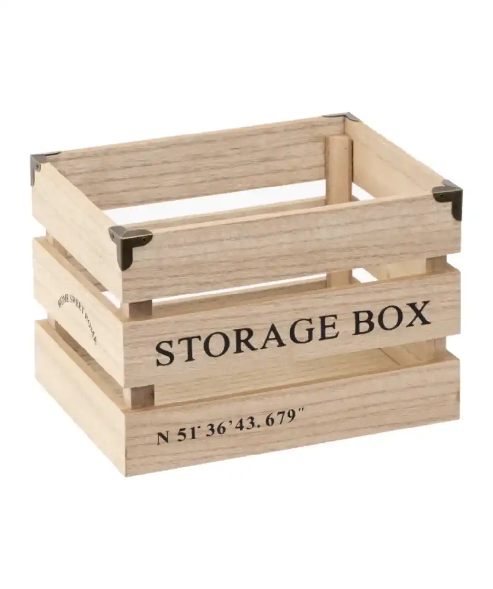 Bild 1 von Aufbewahrungskiste Holzlatten, naturfarben