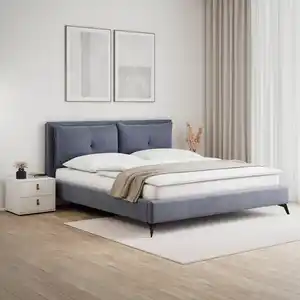 Polsterbett Sleepy Graublau ca. 180x200 cm, Graublau