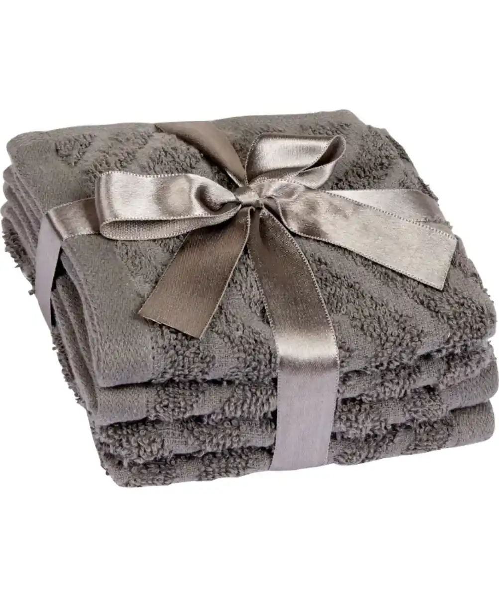 Bild 1 von Gästehandtücher Zickzackmuster, grau