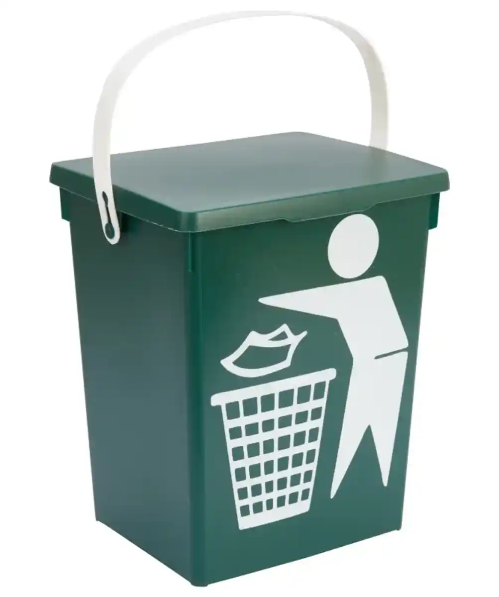 Bild 1 von Mülltonne mit Deckel, grün