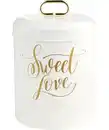Bild 1 von Keksdose mit goldfarbener Schrift, Weiß/gold