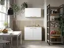 Bild 1 von Miniküche Merle B: ca. 100cm Weiß/Eichefarben, Weiß, Eichefarben