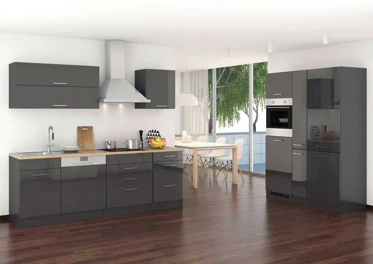 Bild 1 von Küchenleerblock Mailand o. Geräte Graphitfarben, Graphitfarben