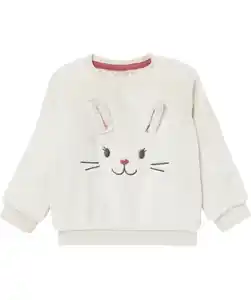 Fleecepullover Hase, offwhite