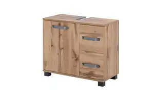 Waschbeckenunterschrank Eiche, Eichefarben