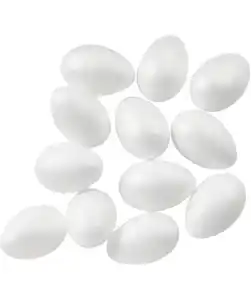 Bastelfiguren aus Styropor, weiß