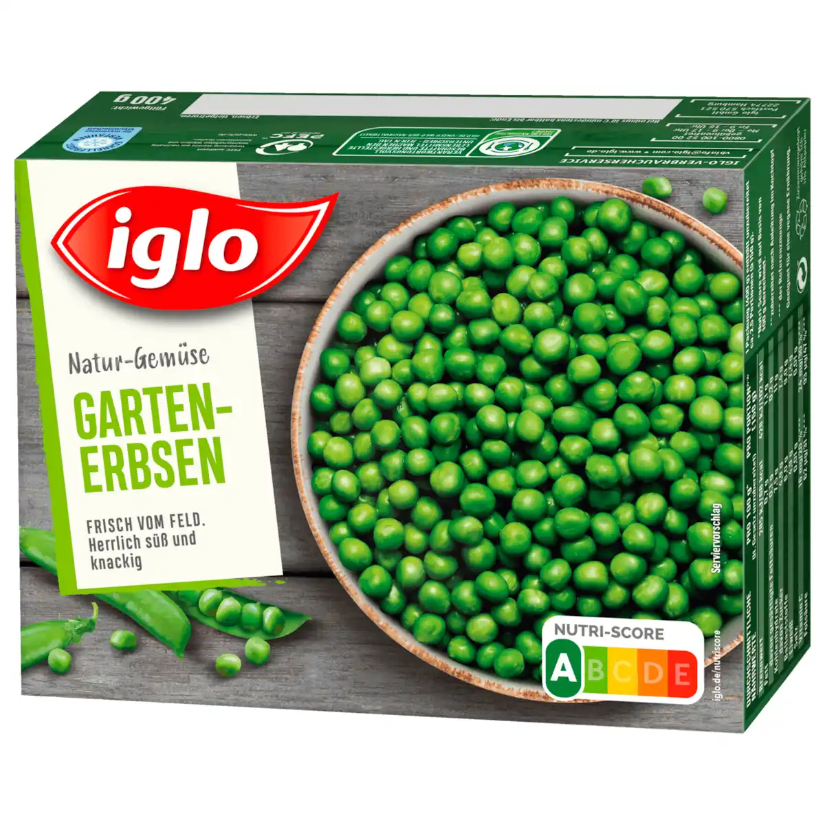 Bild 1 von Iglo Gartenerbsen Frisch vom Feld 400g