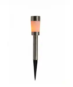 Edelstahl Solarleuchte, silber