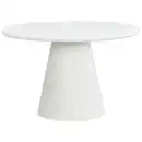Bild 1 von Ambia Home Esstisch, Weiß, Holzwerkstoff, rund, konisch, 120x76x120 cm, Esszimmer, Tische, Esstische
