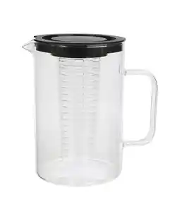 Teekanne mit Siebeinsatz, schwarz