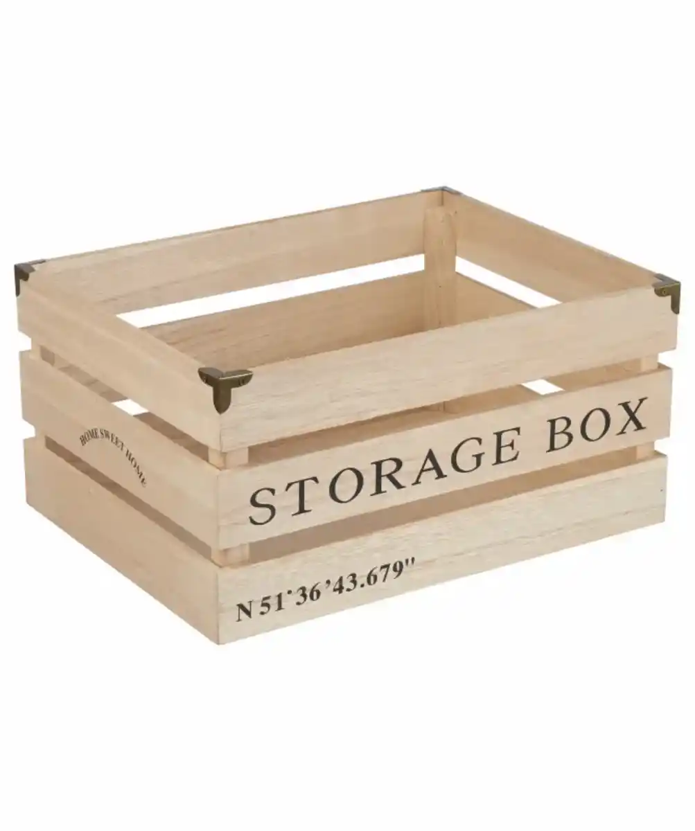 Bild 1 von Aufbewahrungskiste Holzlatten, naturfarben